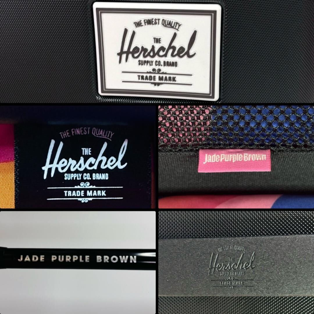 カラタネル様 希少Jade Purple Brown herschel キャリー Jade Purple Brown Herschel Carry Bag Limited Edition