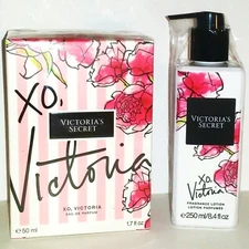 Victoria Secret Perfume XO Victoria 1.7oz & Fragrance Body Lotion 8.4oz Lot New