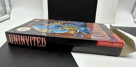 Rare Uninvited Nintendo Entertainment System NES Box and Poster Only Excellent
