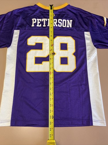 REEBOK ADRIAN PETERSON MINNESOTA VIKINGS PURPLE YOUTH LARGE 14/16 JERSEY! - Picture 5 of 11
