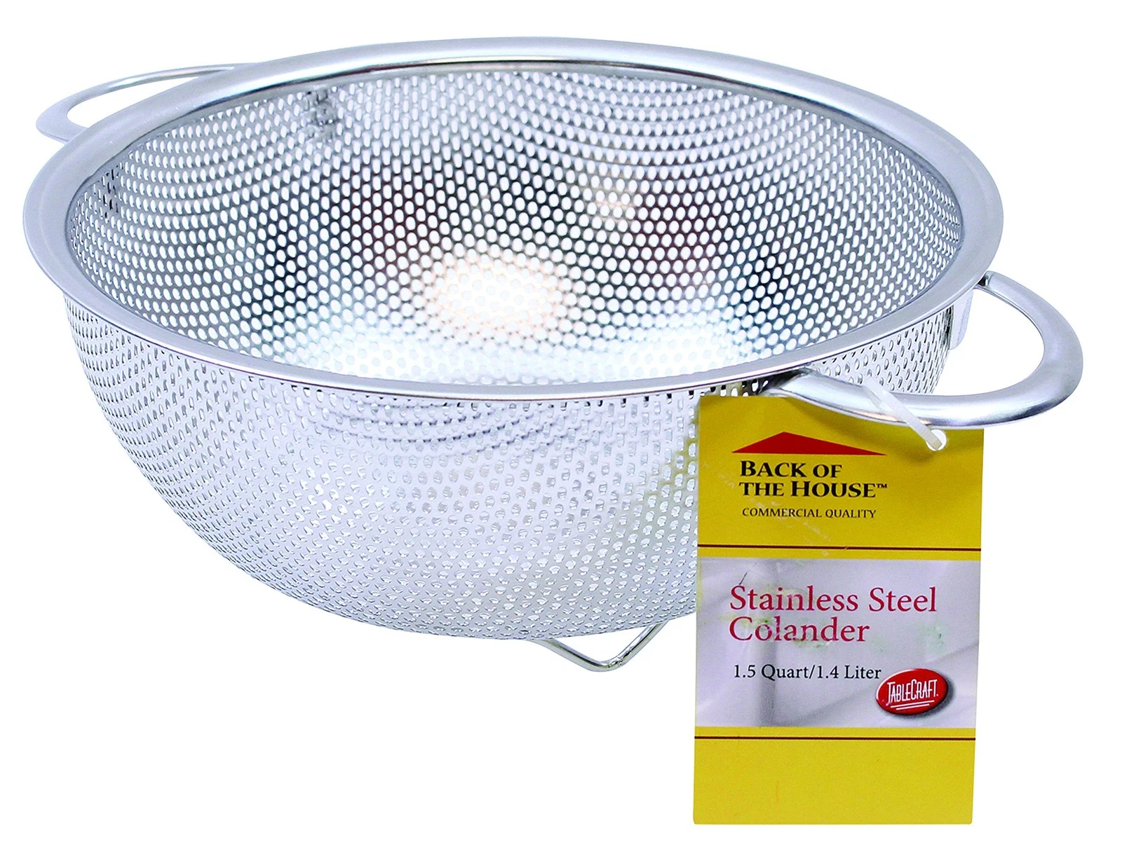 1.5 Quart Colander with Handles, Stainless Steel