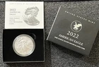 2022-W AMERICAN SILVER EAGLE. TYPE 2 FLYING EAGLE. WITH BOX AND COA.