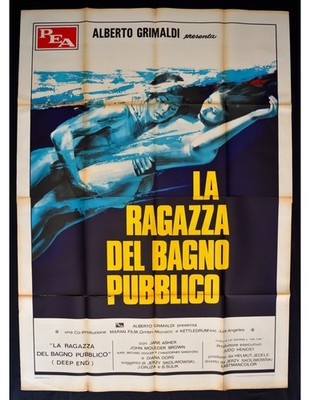 manifesto LA RAGAZZA DEL BAGNO PUBBLICO diana dors jerzy Skolimowski jane asher
