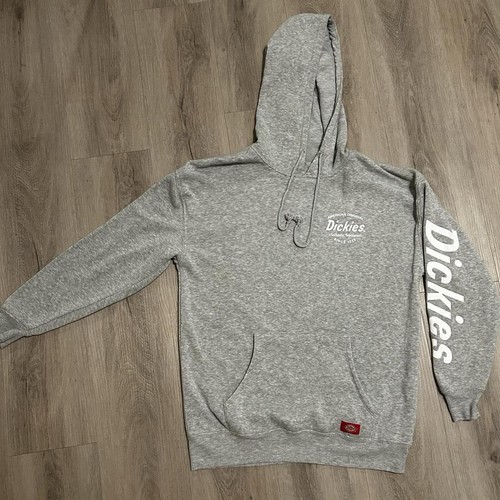Dickies Gray Fleece Hoodie with Adjustable Drawstring - Picture 5 of 8