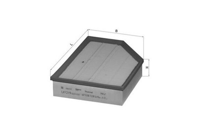 MAHLE LX 1219 Luftfilter für VOLVO