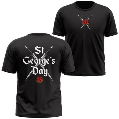 St Georges Day English Rose Unisex T-Shirt England Geschenk Männer Frauen Kinder Tee TopUK