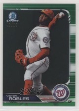 2019 Bowman Chrome Green Refractor /99 Victor Robles #97 0e1