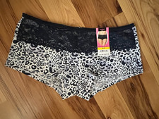 Maidenform Hipster Panty NWT Womens M/6 Animal Print Polyester w/Lace 40722/POU