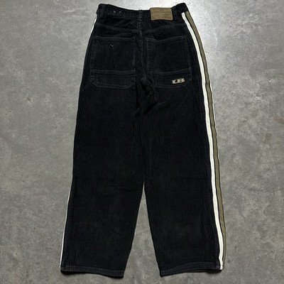 VTG 90s Union Bay JNCO Style Zebra Corduroy Wide Leg Pants Side