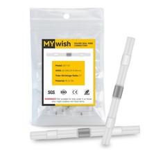 200Pcs Heat Shrink Butt Connectors Heat Shrink AWG 26-24, White Waterproof So...