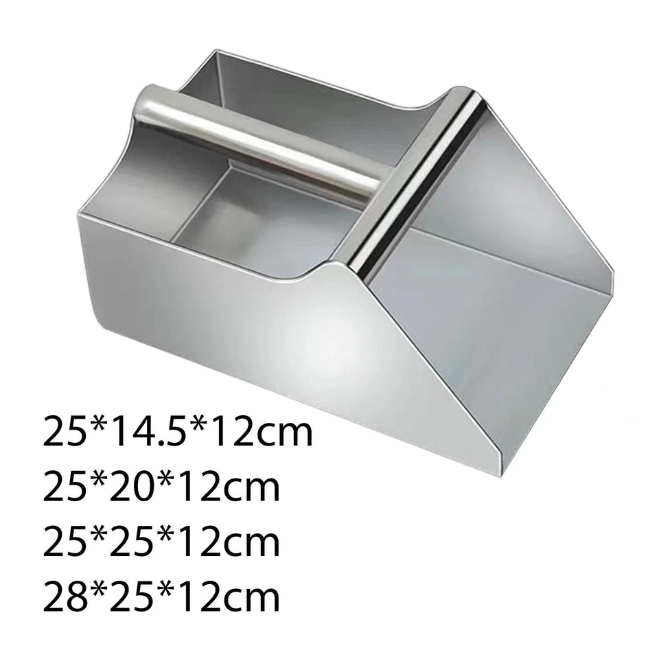 Stainless Steel Dustpan with Handle Hand Shovel Sand Handheld Scooper - Image 2 of 2