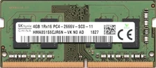 SK HYNIX HMA851S6CJR6N -VK NON ECC PC4-2666V 4GB DDR4 AT 2666MHz 260pin SDRAM SI