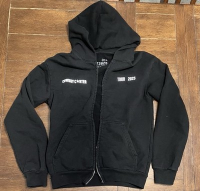 Beyonce Cowboy Carter Tour Jacket Sz Small Black Zip Up CCT 2025 Concert Merch