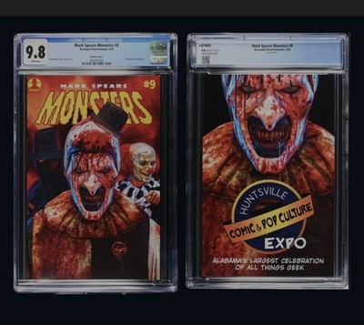   Mark Spears Monsters #9 CGC 9.8 Graded Huntsville Expo Art The Clown Edition 
