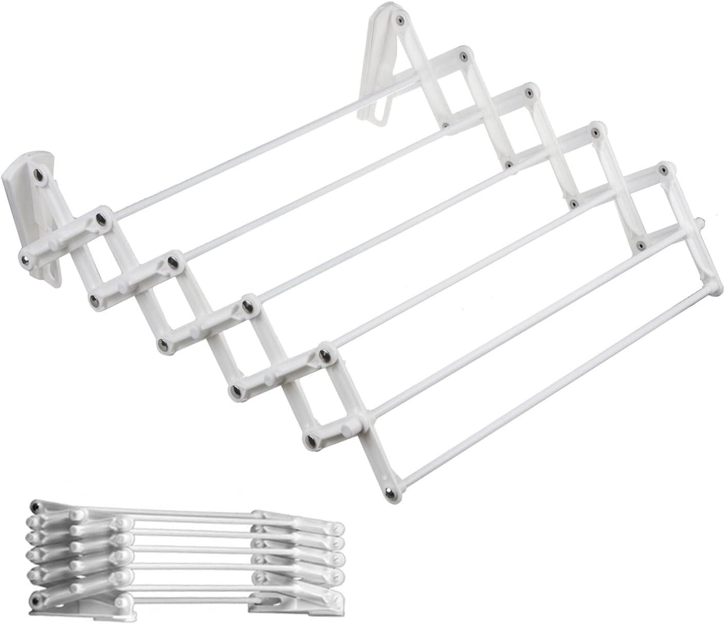 Stendino Pieghevole Bagno 50 cm in Acciaio Plastificato - Qualità Professionale