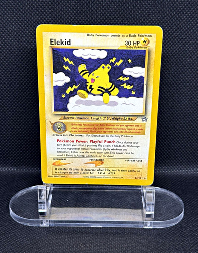 Pokemon TCG Elekid 22/111 Neo Genesis Unlimited Regular Common Eng 2000 HP