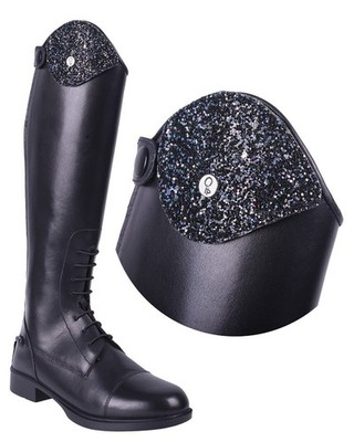 QHP Austauschteil Patch Glitzer für Stiefel Romy navy 