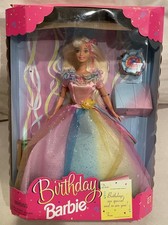 1997 Birthday Barbie Mattel 18224 Caucasian Doll Blonde Prettiest Celebrate