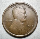 1914-D  LINCOLN CENT  GOOD+    KEY DATE  #2073