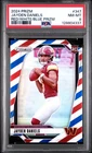 2024 PANINI PRIZM RED/WHITE/BLUE PRIZM #347 JAYDEN DANIELS ROOKIE RC PSA 8