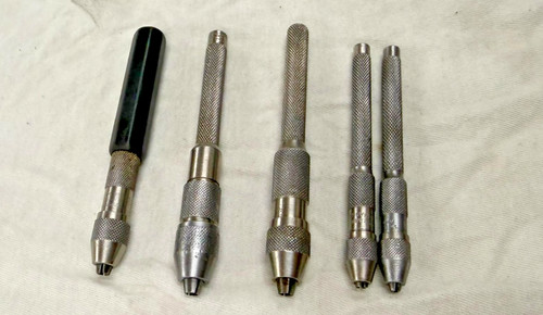 L. S. Starrett No. 240 Set Pin Vises Machinist Tools LOT OF 5 PIECES