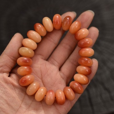 Camel Bone Abacus Bead Single Loop Bracelet Unisex Prayer Mala Jewelry