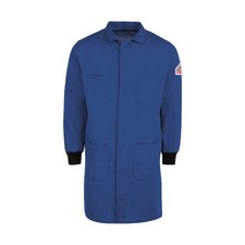 BULWARK KNC2RB MD 0R Mens Flame-Resistant Lab Coat,Blue,M, 36MX63
