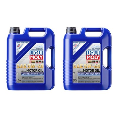 Liqui Moly 10L Engine Motor Oil - Leichtlauf High Tech 5W-40 (2x5L)