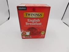 Twinings English Breakfast Smooth Classic Black Tea 24 K-Cup Pods 2028 Free Ship