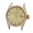Ladies' Rolex Date Two-Tone Watch Head Ref.#6517 26mm Champagne Dial #W265470-1