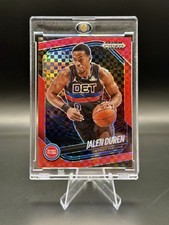 Jalen Duren 2024-25 Panini Prizm Black #190 Red Power Prizm /75