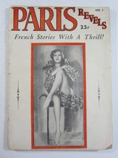Paris Revels Magazine v.1 #1 Mar. 1934 GD Rare 1st Pulp Issue! Spanking Story!