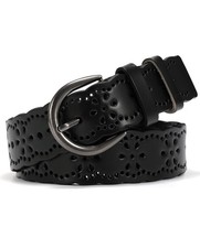 Women Plus Size Leather Belt for Jeans Dresses Pants Hollow Flower Waist Belt...