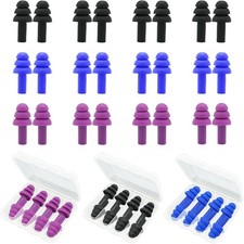 Ear Plugs for Sleeping,12 Pair Earplugs Noise Canceling Soft Silicone Ear Plug