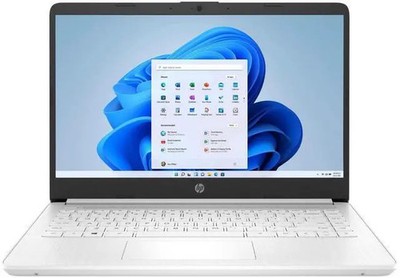 HP 14-dq3000dx 14 in Intel Celeron N4500 4GB DDR4 64GB eMMC Home White Minor