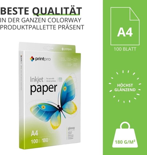 Colorway PGE180100A4 - Glossy 180gsm A4 Photo Paper 100 Sheets - Photo 5/5