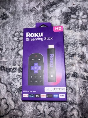 Roku Streaming Stick HD 2025 Model 3840RW Voice Remote Wi-Fi Streaming New
