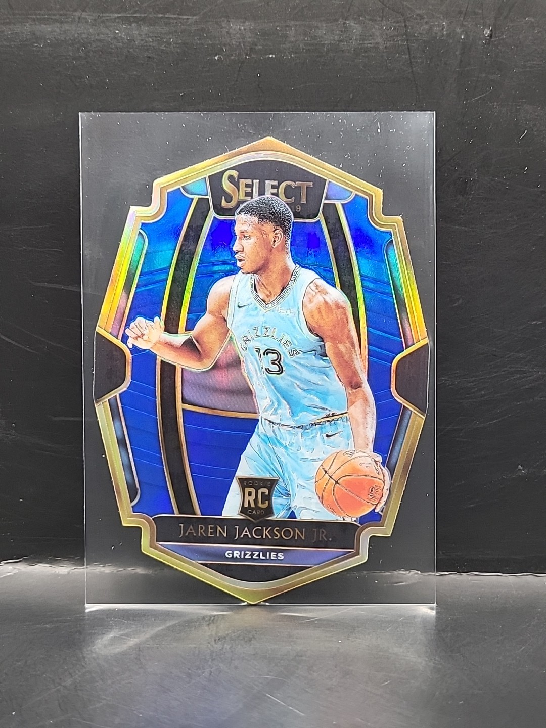 2018-19 Select - Jaren Jackson Jr. #132 RC Blue Die Cut Premier Level #/249