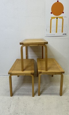 Original Vintage Alvar Aalto Bench 153b ARTEK Midcentury rare Design Classic