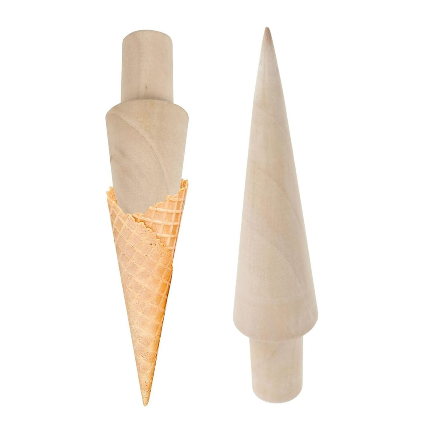 LATRAT Set 2 Stampi per Cialde e Scoiattoli in Legno - Kit Pasticceria