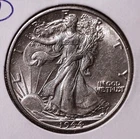 1944-D Walking Liberty Half Dollar, BU #3136