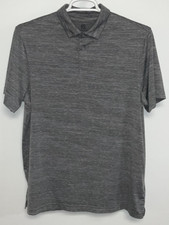Champion Short Sleeve Polo Shirt Men's Large Gray