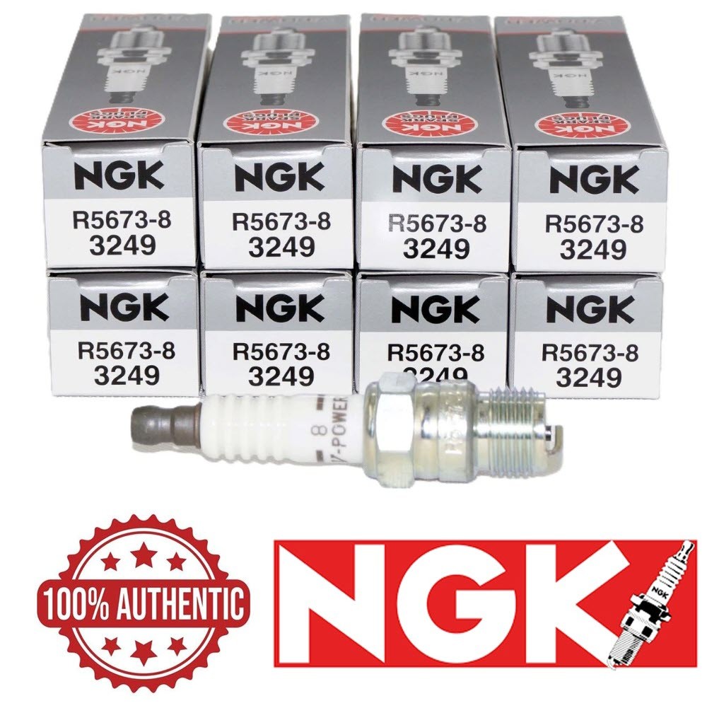 8pcs NGK 3249 V-Power Racing R5673-8 Inboard Marine Spark Plug Tune Up Kit wr