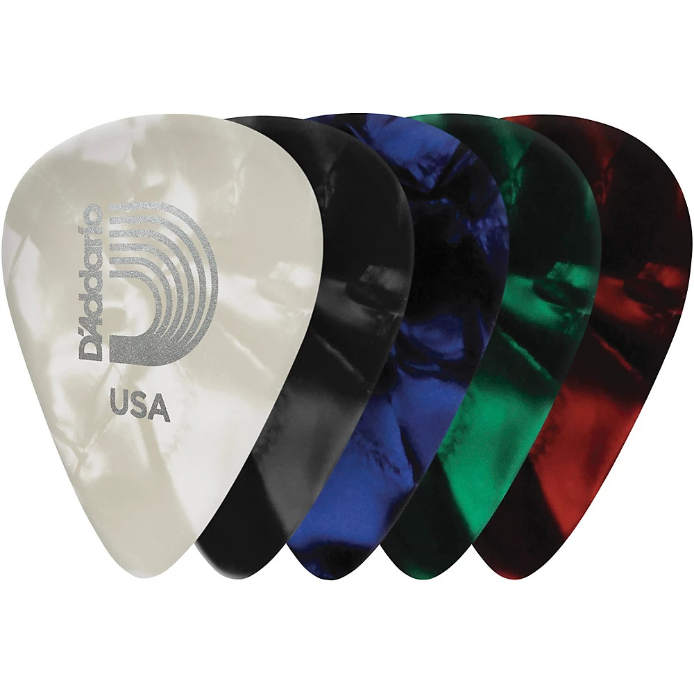 DAddario Planet Waves Стандартные целлулоидные перламутровые палочки Ассорти из 10 упаковок среднего размера