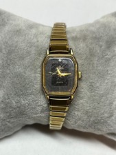Ladies Lorus V236-5000 Gold Tone Quartz Watch New Battery