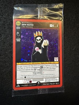 MetaZoo GRIM REAPER 4/11 Non-Redeemable Full Holo (2022 ReVive) NM/Near Mint
