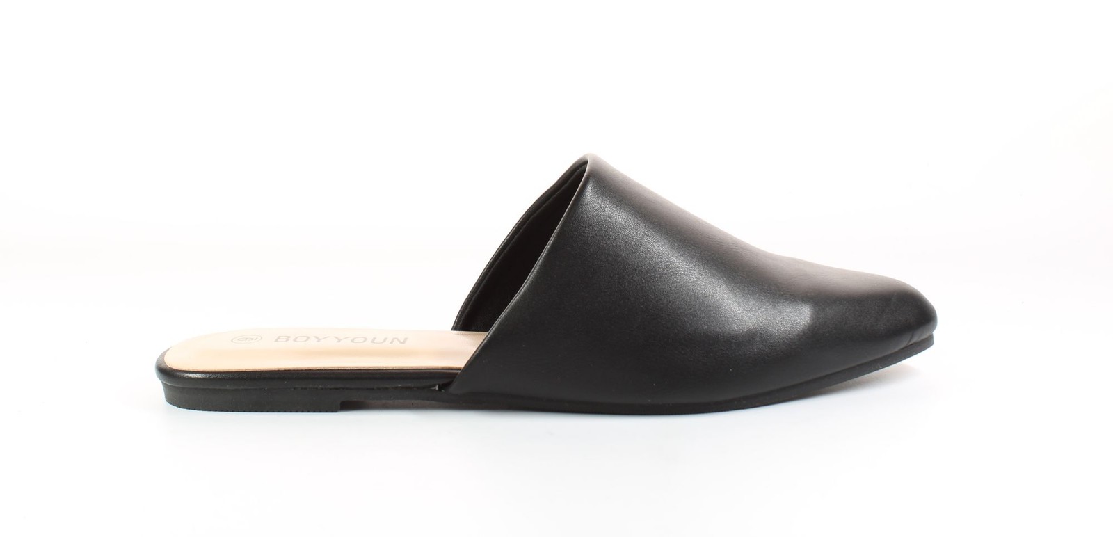 BOYYOUN Womens Black Mules Size 9