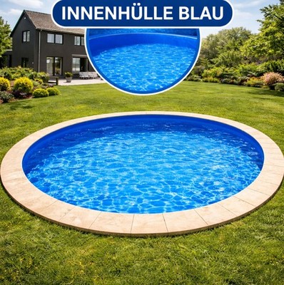 Pool Innenfolie 3,60 m x 0,90 m x 0,40 mm blau Poolfolie Ersatzfolie Innenhülle