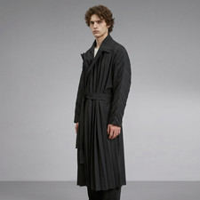 HOMME PLISSE ISSEY MIYAKE fashion man casual Loose long polyester FA320