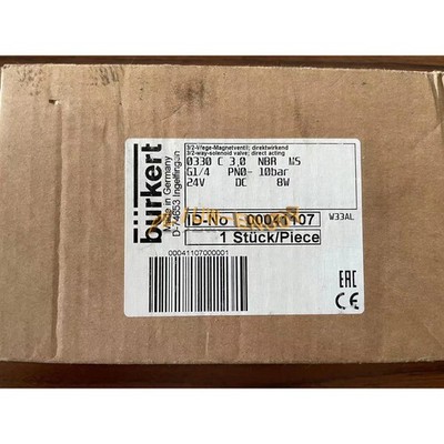 1PC NEW Burkert 0330C G1/4 24V 00041107 Solenoid Valve